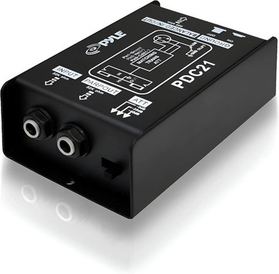 Premium Direct Injection Audio Box - 2.36'' X 4.09'' Passive DI Unit Hum Eliminato
