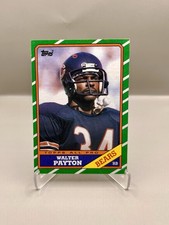 1986 Topps Football #11 Walter Payton HOF Chicago Bears Sweetness! 🔥