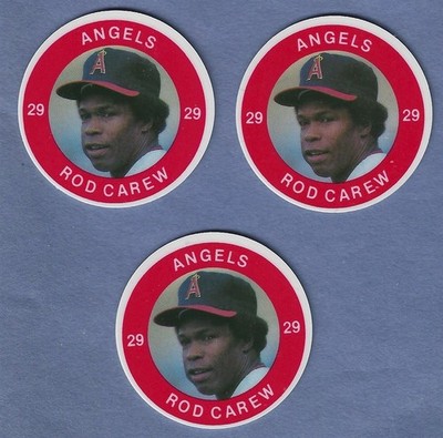Rod Carew Lot of 3 Different 1983 Test Discs Slurpee Super Star Sports Coins