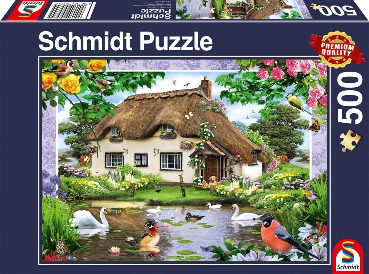 Puzzle Schmidt 500 Pièces Vintage - Années 70/80 - Thème Plage De Hollande - Neuf Sous Blister - Fabriqué En Allemagne