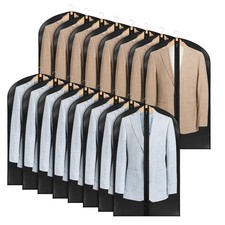 43" Garment Bags for Hanging Clothes Clear Suit Bags for Closet Storage Garme...