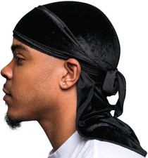 Superior Velvet Durag - Soft Velvet Durags for Men  Women, Long Double Wide ...