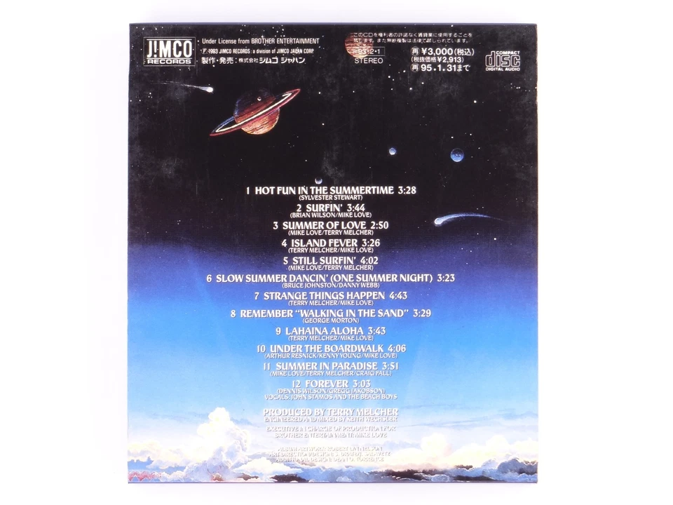 THE BEACH BOYS *JAPAN* *ONE RARE MIX* Summer In Paradise CD brian wilson EX - Image 3 of 4