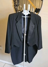 Vintage Pierre Cardin Couture Tailcoat Tuxedo Jacket 42 Short Formal Tux Theater