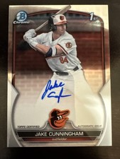 2023 Bowman Draft Jake Cunningham Chrome Auto 1st #CDA-JCU Orioles