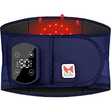 Cordless Heating Pad for Back Pain Relief 40 Rechargeable Lumbar Massager with H