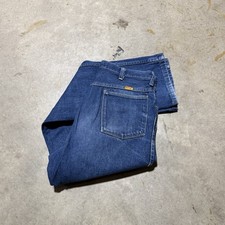 Vintage 1980s Rustler Denim Jeans Faded Straight Leg Men  s Size 34x31 Yellow Tab
