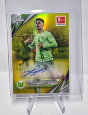 Joakim Maehle Autograph /75 Topps Chrome Bundesliga 24/25