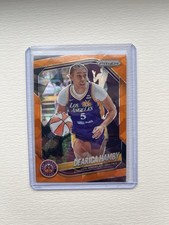 2025 Panini Select WNBA Dearica Hamby Orange Cracked Ice