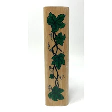 Sky Kids Inc. Grape Leaves Vine Wood Mounted Rubber Stamp Border Line 1997