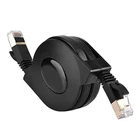 Retractable CAT7 Shielded Ethernet Cable Flat Network Cord▏