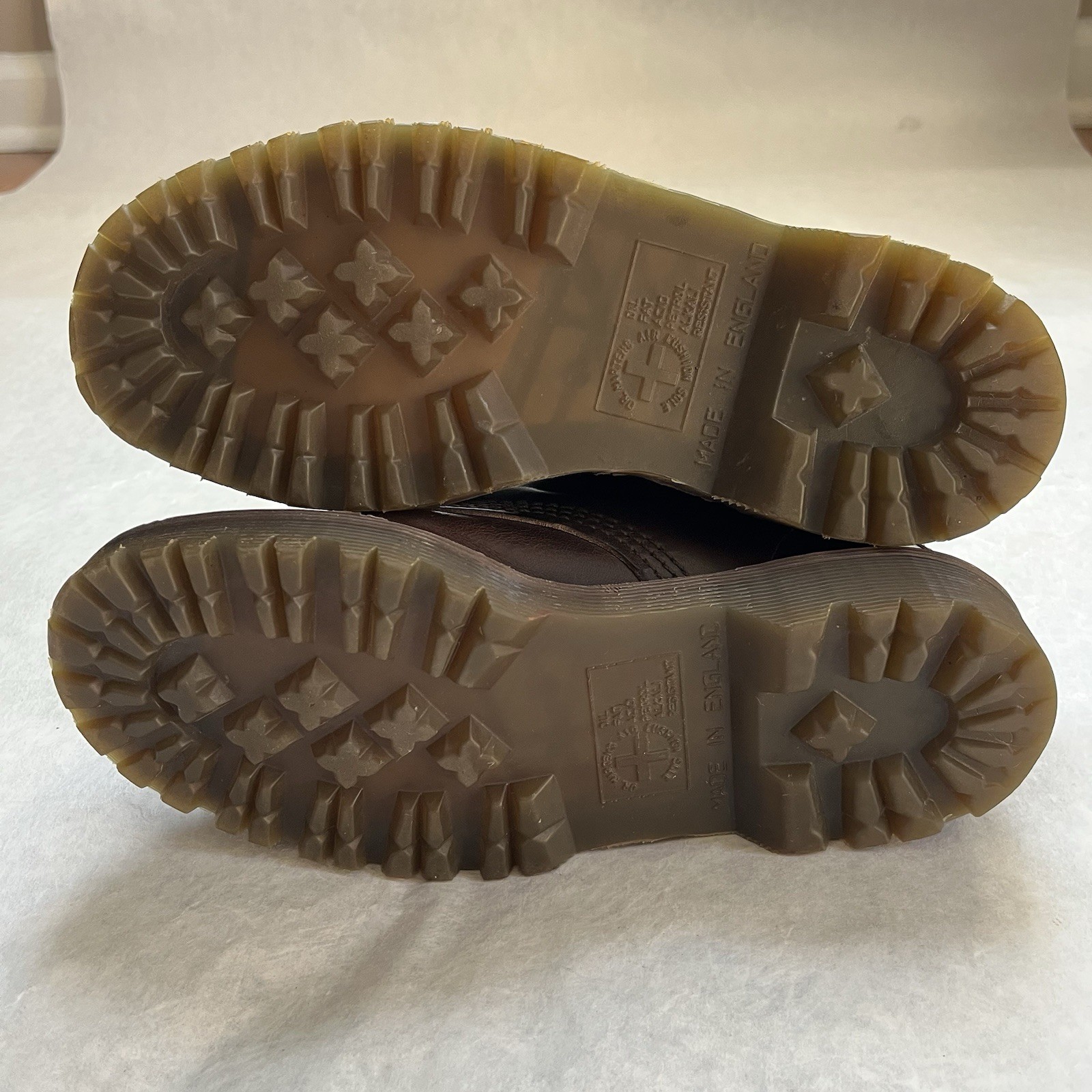 Doc Dr Martens 1460 Lace Up Boots Brown Leather 8-Eye UK 4 EnglandCombat READ thumbnail 21