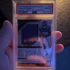 2018 Panini Unparalleled - RJA Saquon Barkley #RJA-SB PSA 8 Auto 115475525