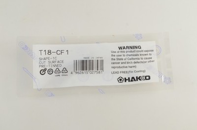 Hakko Soldering Iron Tip - T18-CF1