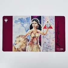 Alfombra de juego firmada Lions Eye Diamond Margaret Organ Kean Ultra Pro Magic The Gathering Magic rara