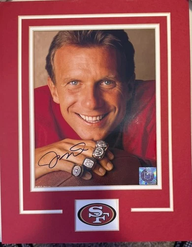 Joe Montana Framed Signed Photo San Francisco 49ers Autographed HOF NFL 16x13