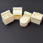 Vtg Fisher Price Little People Stove Kitchen & Bathroom Sink Toilet Lot