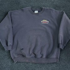 Vintage 90s Mall Of America Sweatshirt Mens XL Blue Fleece Crewneck Pullover USA