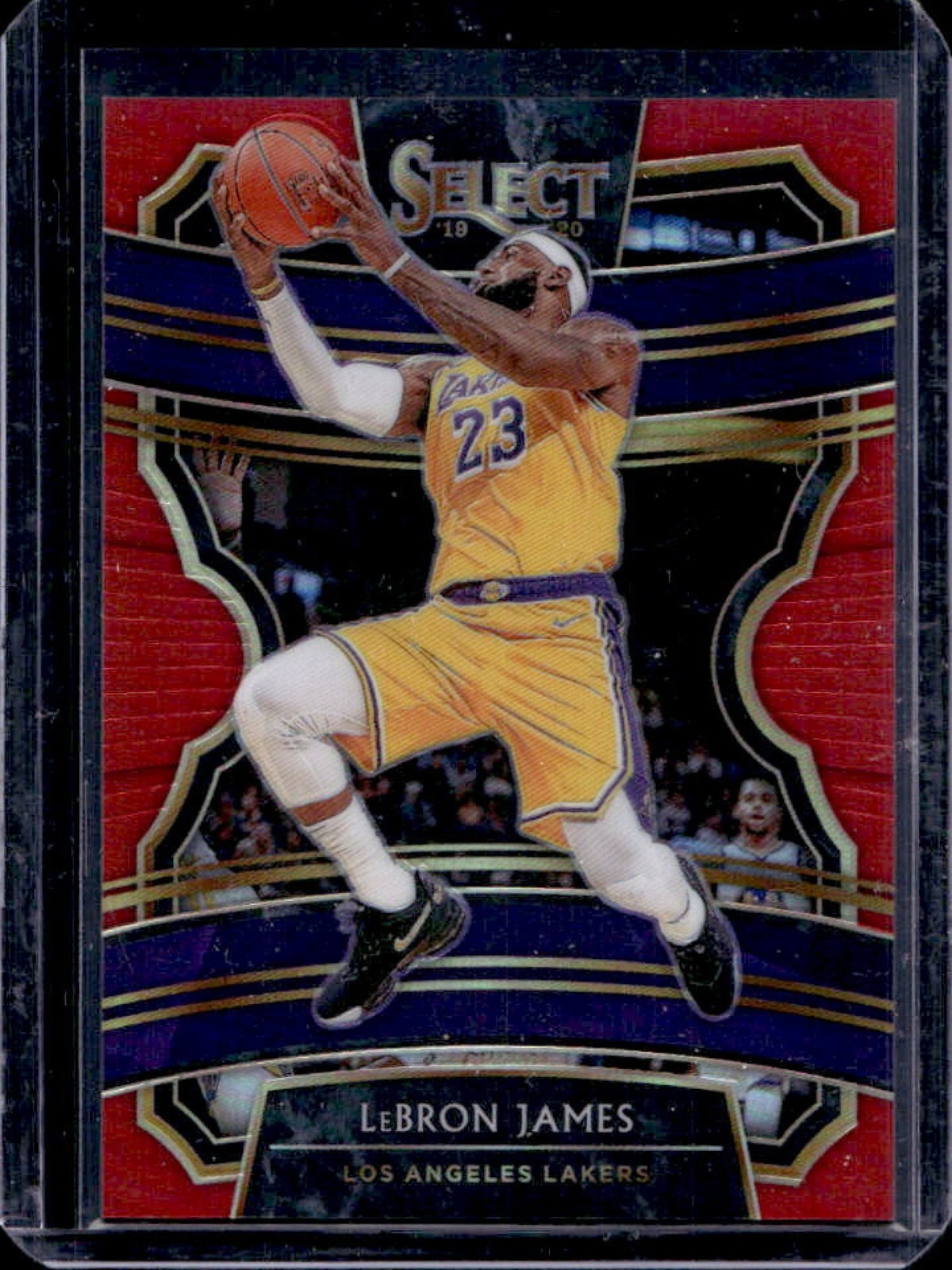 2019-20 Select LeBron James Red Prizm Concourse #75/199 Lakers