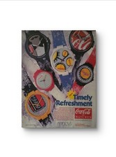 10x12 Collectible Vintage 1986 Coca Cola Timely Refreshment Coca Cola Watches ad