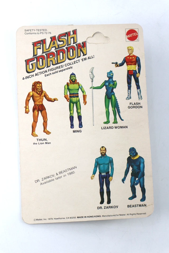 Figura de acción Mattel Flash Gordon Lizard Woman 1979 de colección sellada con estuche de acrílico Foto 4 de 4