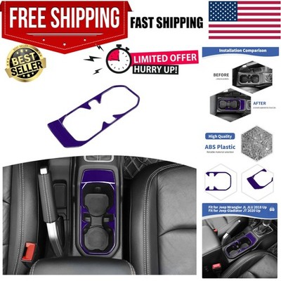 Quick Install Purple ABS Cup Holder Trim for Jeep Wrangler & Gladiator Interiors