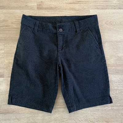 Kavu Women s Black Topography Printed Bermuda Shorts Size 6