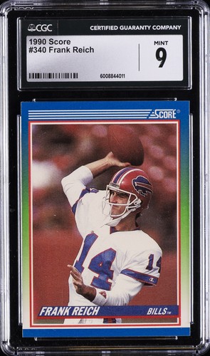 1990 SCORE #340 FRANK REICH CGC 9