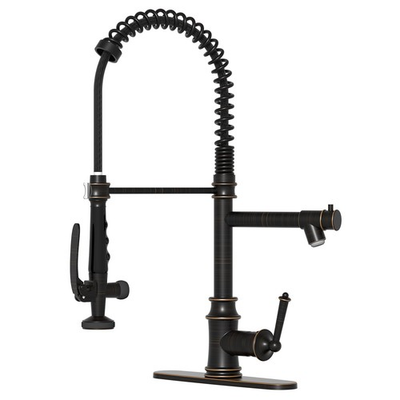 #ad Oil Rubbed Bronze Kitchen Faucets with Pull Down Sprayer 360° Swivel Kitchen ... $190.64