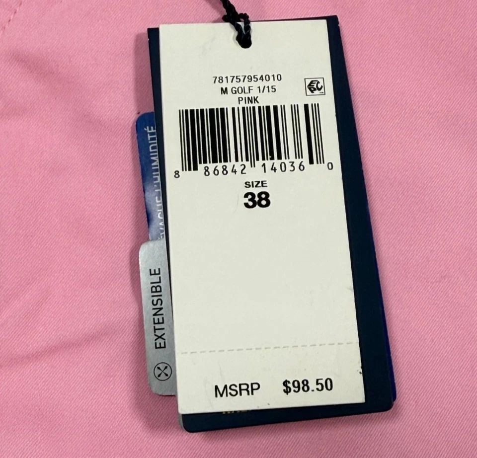 Pantalones Cortos Polo Golf Ajuste A Medida Rendimiento Para Hombre Talla 38 Rosa Ralph Lauren Nuevos con Etiquetas Foto 3 de 4