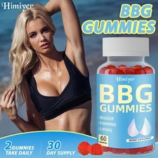 One-month supply of BBG breast enhancement and shaping gummies for women.