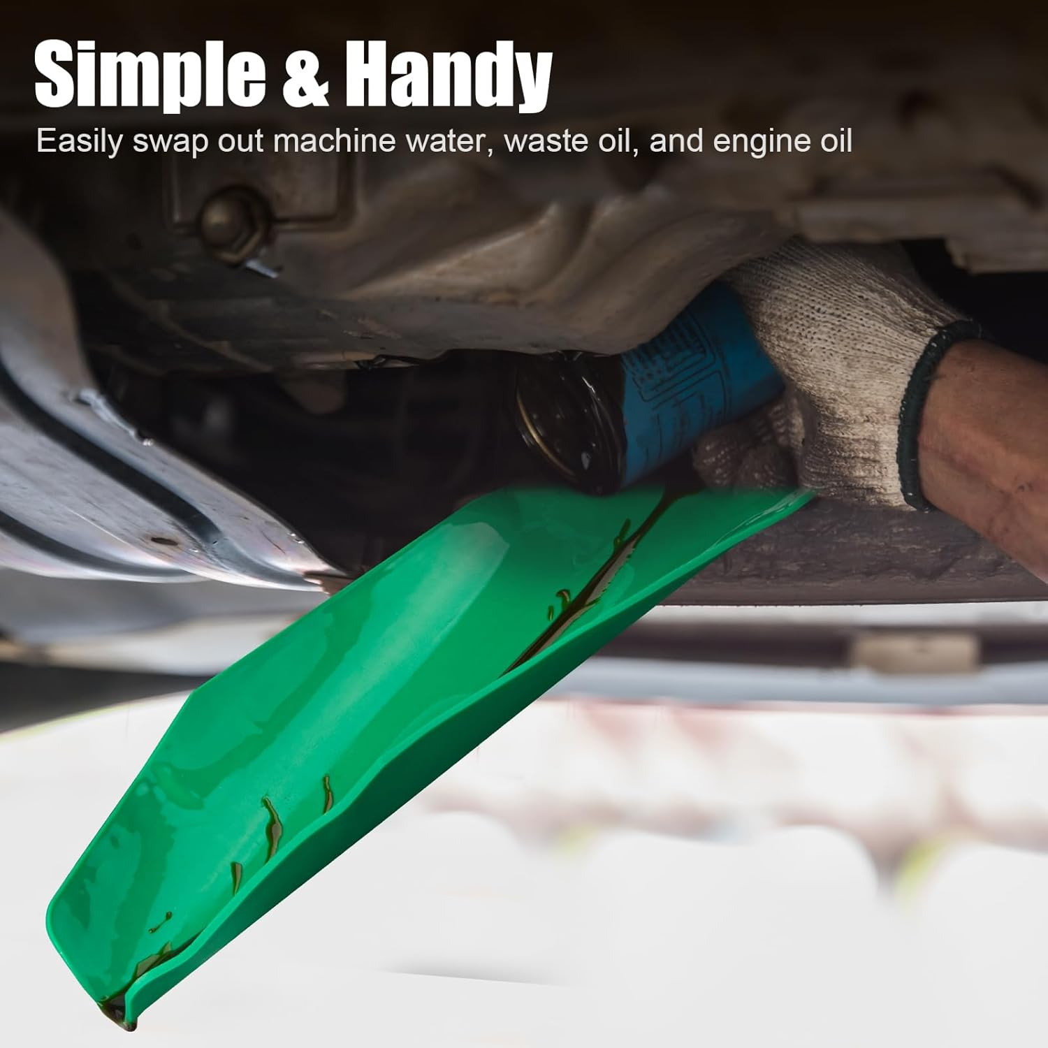 Flexible Moldable 3rd Gen Oil Funnel Spill-Free Oil Change Tool Funnels for