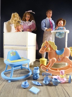 Vintage Barbie Spielset Heart Family Nursery Mattel 1984 wie abgebildet (19845)