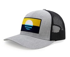 Milwaukee People’s Flag Hat for Men Women – Snapback Trucker Cap(Grey Black)