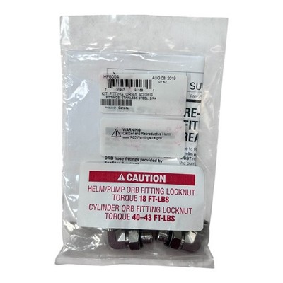 SeaStar / Dometic HF6004, Orb 5 90 Degree Fitting Kit, NEW OEM