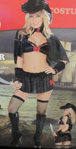 Shirley Sexy Buccaneer/Pirate 6 pc  Velvet Costume  Very Complete!! - Picture 1 of 3