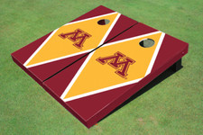 University of Minnesota Gold and Maroon Matching Diamond Cornhole Boards