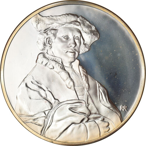 [#5218] France, Medal, Peinture, Rembrandt, Autoportrait, Arts & Culture, MS - Afbeelding 1 van 2