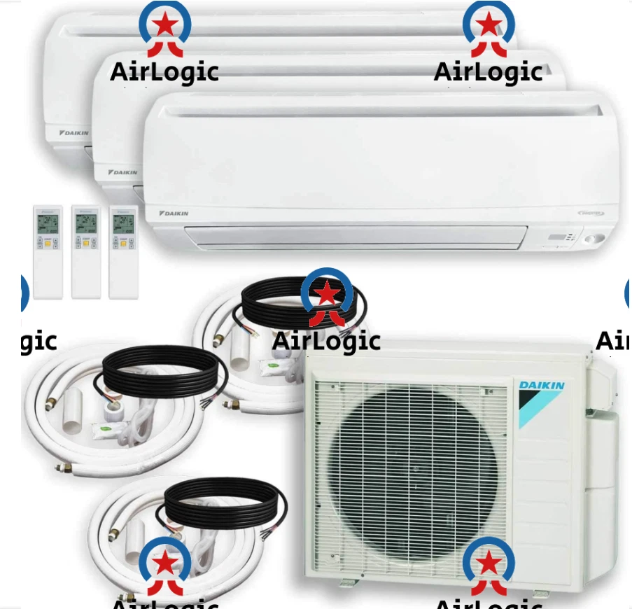 DAIKIN Dual (3 Zone) 3MXS Air Conditioner Heat Pump Mini Split System  27,000 BTU | eBay