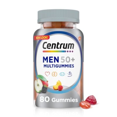 CENTRUM MEN 50+ MULTIVITAMIN GUMMY 80CT 