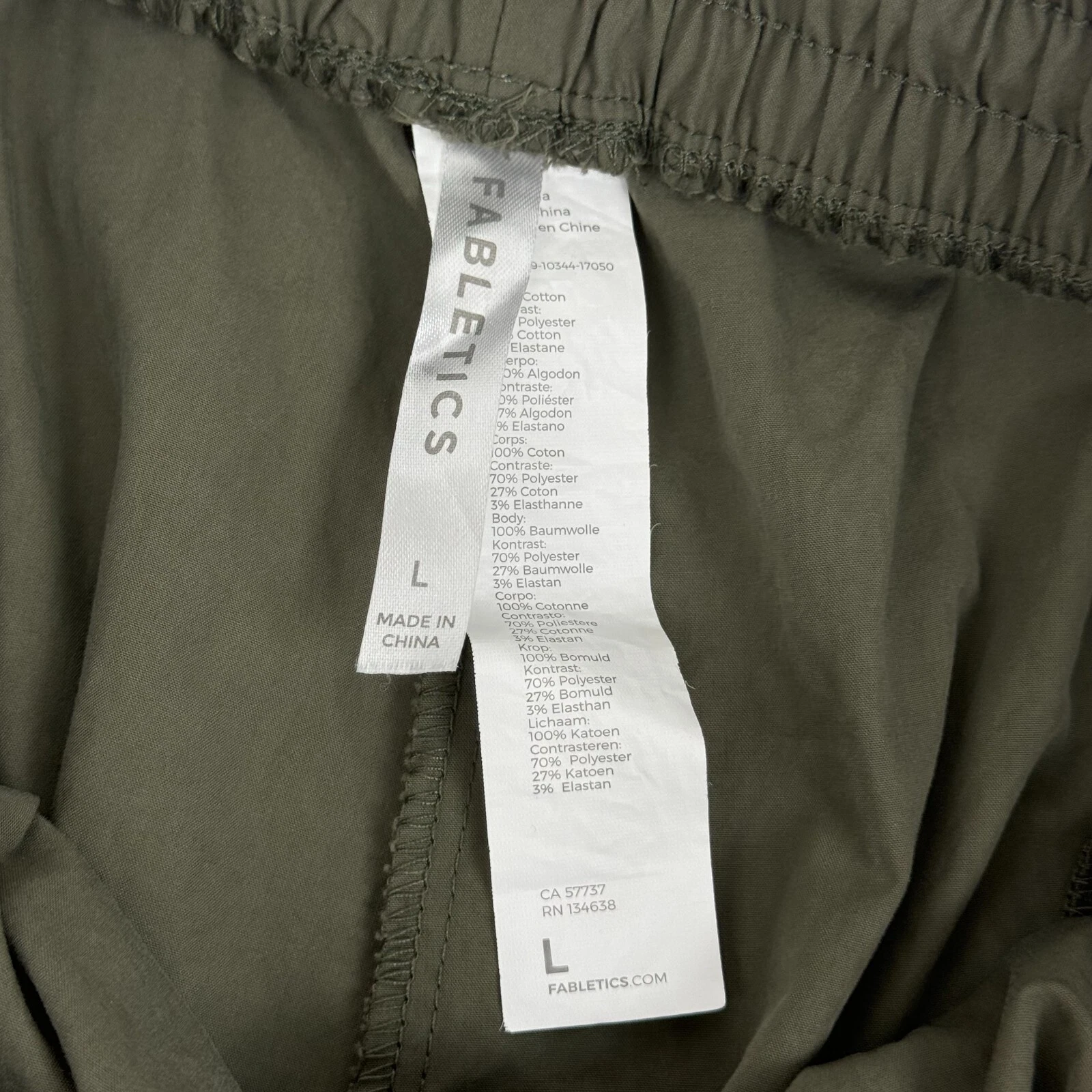 fabletics kora track cotton pants