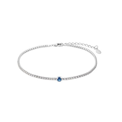 Amor Armband 925 Sterling Silber Damen Armschmuck, mit Zirkonia synth., 21 cm,