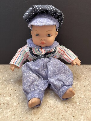 Vintage 1999 UNEEDA DOLL  Precious Expressions Baby Boy Doll  7.5'' New With Tag