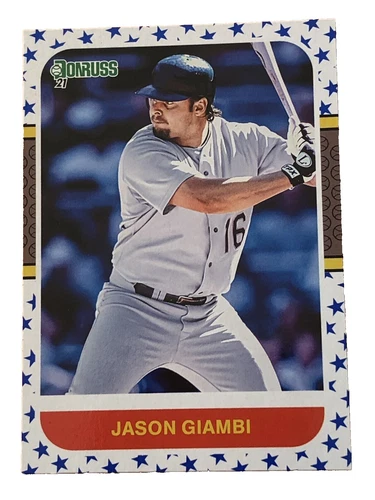Jason Giambi Original Baseball Sports Trading Cards