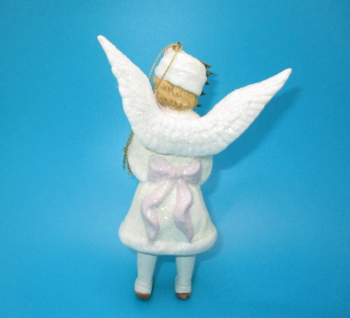 Ali angelo bambina di neve porcellana Costco con albero ornamento vacanze di Natale - Foto 6 di 6
