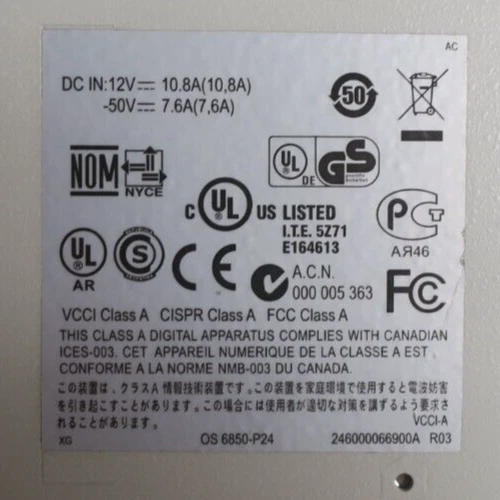 Alcatel-Lucent OmniSwitch OS6850-P24L PoE 20x 10/100Base-T + 4x SFP/RJ45 Switch - Image 4 of 4