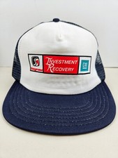 Vintage USA MADE GM Saginaw Investment Recovery Trucker Hat Snapback Cap