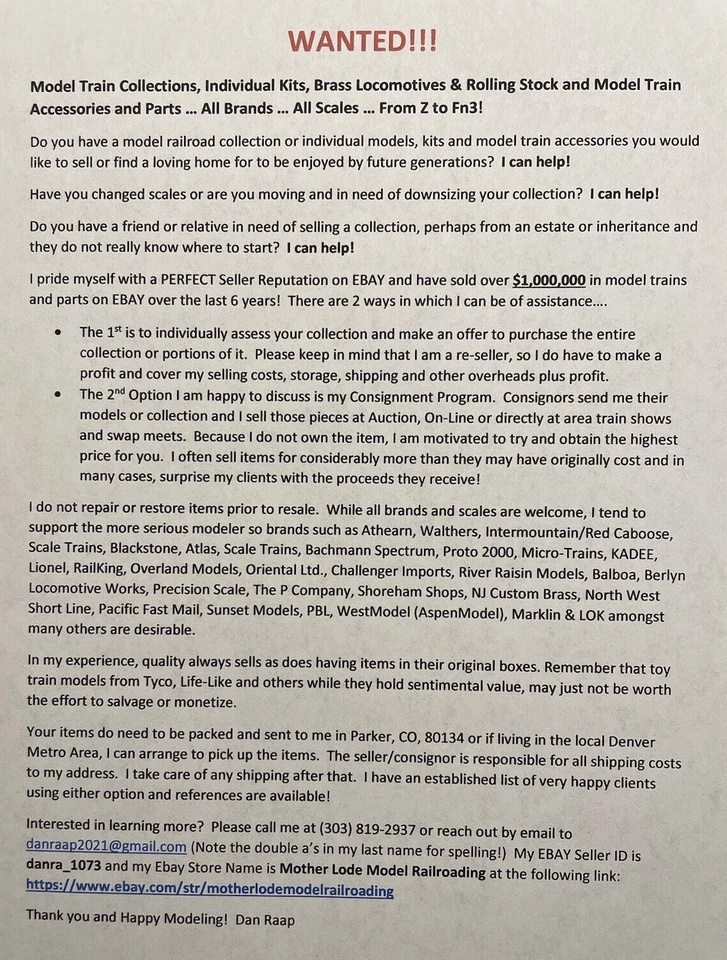 Bluford Shops N Scale #87345 86’ Quad Dr Auto Parts Boxcar D&RGW  - Image 4 of 4