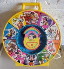 Vintage DISNEY MICKEY 1988 See N' Say, Wonderful World of Color, Mattel, WORKS 