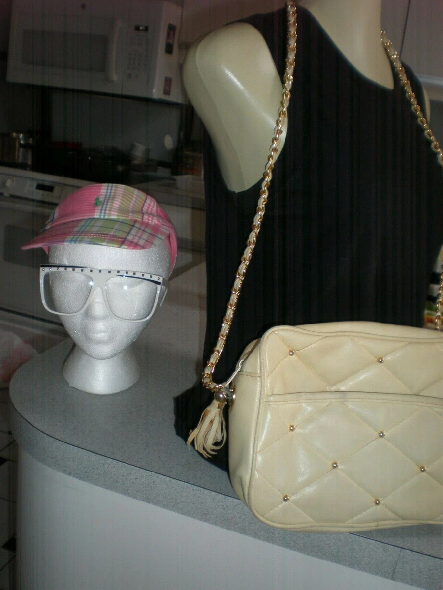 TRUE Vintage designer style chain strap handbag shoulder bag COOL SUNGLASSES